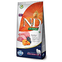 Корм сухий Farmina N&D Grain Free Pumpkin Lamb&Blueberry Giant Maxi для собак гігантських порід з ягням 12 кг