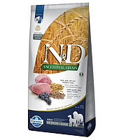 Корм сухий Farmina N&D Low Grain Lamb&Blueberry Adult Medium&Maxi для собак середніх та великих порід з ягням 12 кг