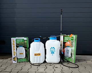 Ранцевий акумуляторний обприскувач AGRIMOTOR ASA-12 (12 літрів) 12 В/8 А·год