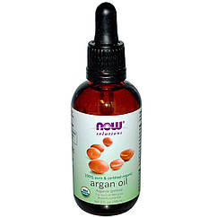 Арганова олія, Argan Oil, Now Foods, Solutions, органічна, сертифікована, 59 мл