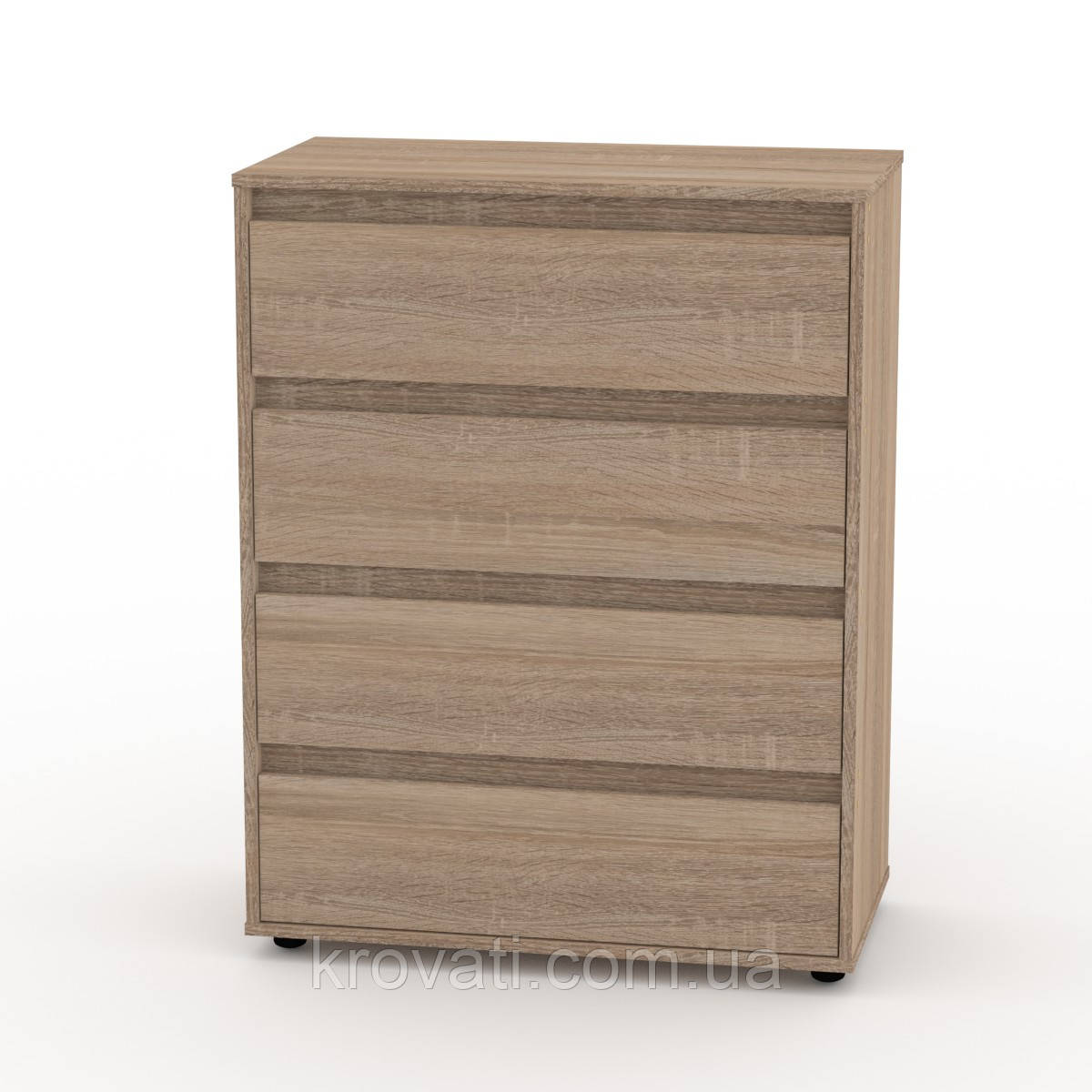 Комод на 4 ящики Компаніт 4 П(направляючі повного висування), Дуб сонома