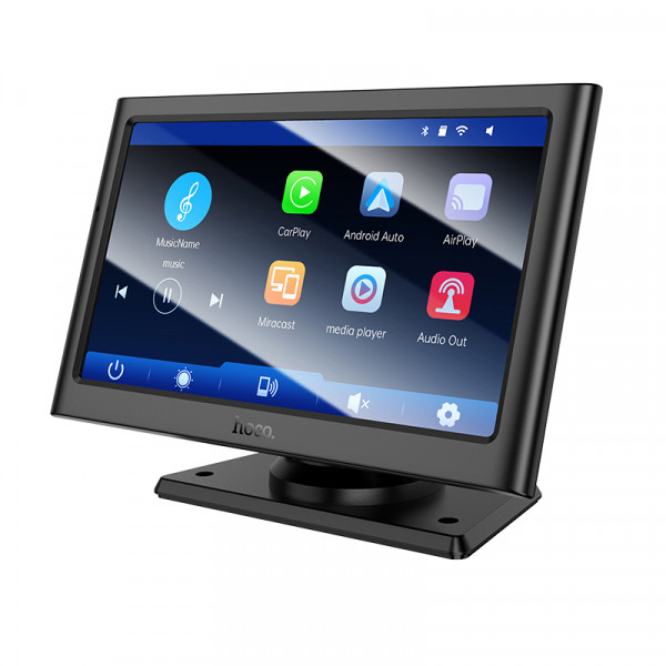 Автомобільний сенсорний монітор 7 дюймів з Carplay та Android Auto HOCO HU2 Чорний