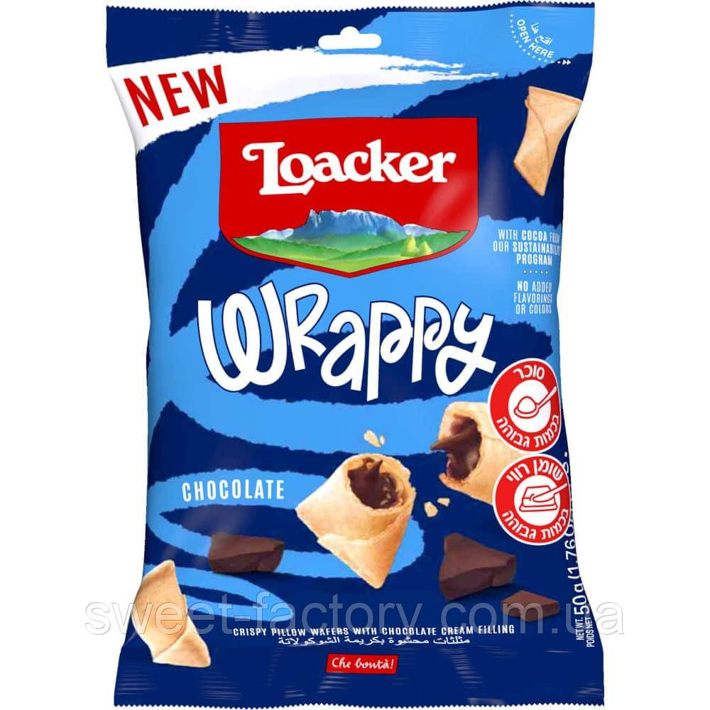 Печиво Loacker Wrappy Chocolate 50g, фото 1