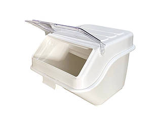 Контейнер для сипучих інгредієнтів штабельований білий 40 л