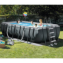 Бассейн каркасный 549×274×132 см Intex Ultra Frame 26356 с лестницей для улицы полный комплект для взрослых, фото 3