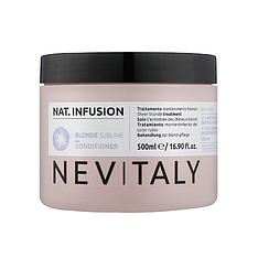 Крем-ополіскувач для нейтралізації жовтих відтінків на волоссі Nevitaly Sheer Blonde Treatment, 500 мл (1033431)