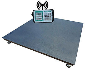 Платформні бездротові ваги на 300 кг (800х800мм)від виробника Гіперцентр,калькулятор,серія «ЕКОНОМ»