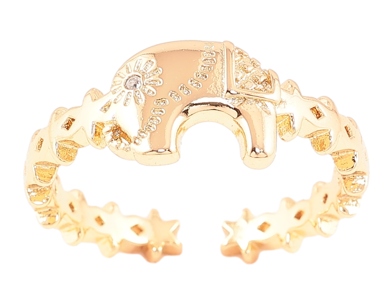 Каблучка Xuping Позолота 18K "Слон" р.17-18