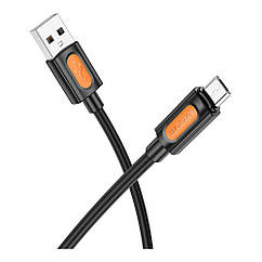 USB Borofone BX114 Silicone Micro 2.4A Колір Чорний