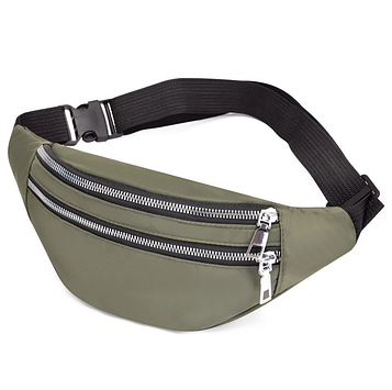 Сумка на пояс на 2 відділа/ Бананка через плече / Поясна сумка спортивна / Сумка бананка міська