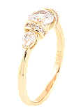 Каблучка Xuping Позолота 18K «Кришталевий блиск» р.16.5,17,18,18.5,19,19.5, фото 3