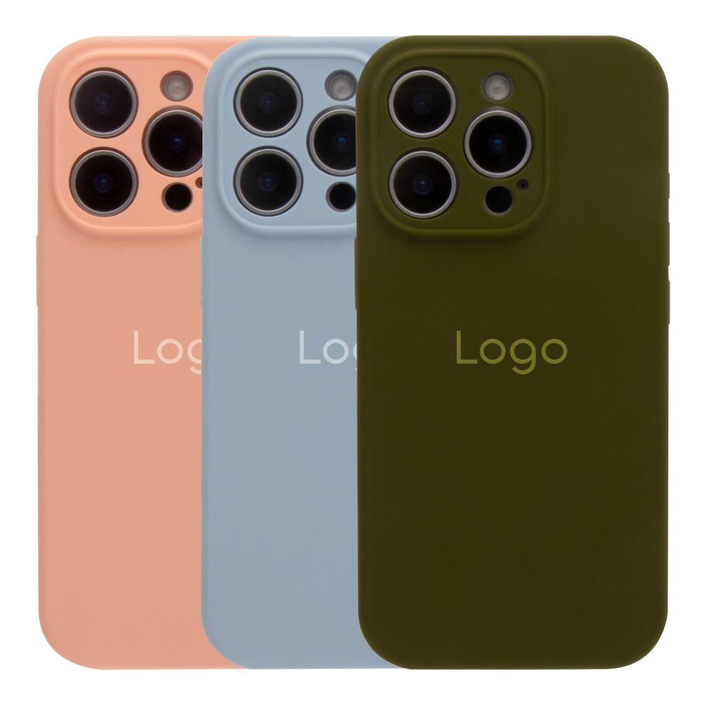 Чохол Silicone Case Full Size with Frame для iPhone 16 Pro Max Колір 12.Pink