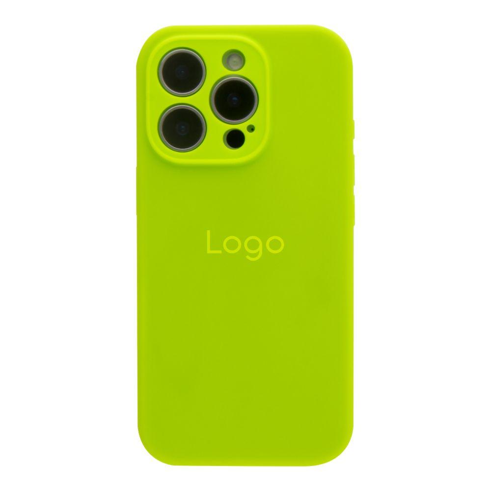 Чохол Silicone Case Full Size with Frame для iPhone 16 Pro Max Колір 40.Shiny Green
