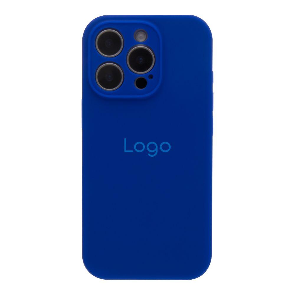 Чохол Silicone Case Full Size with Frame для iPhone 16 Pro Max Колір 44.Shiny Blue