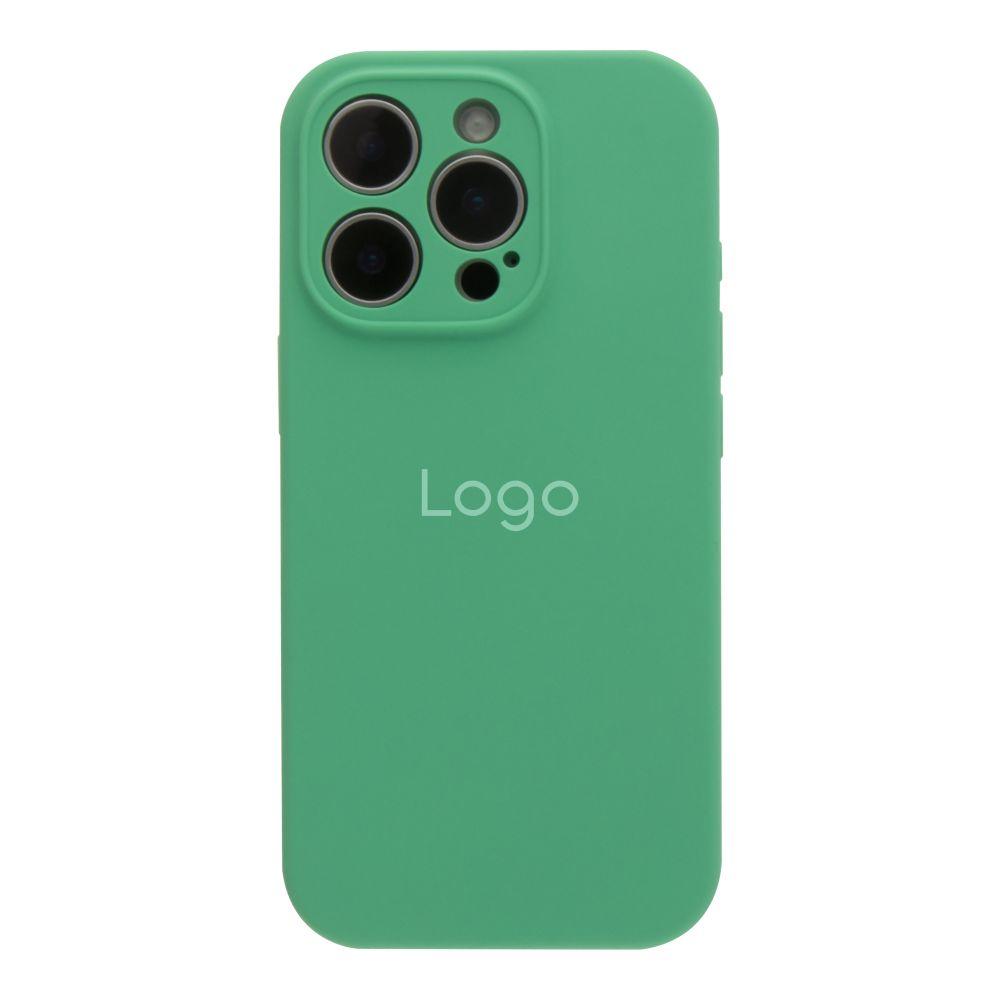 Чохол Silicone Case Full Size with Frame для iPhone 16 Pro Max Колір 47.Spearmint