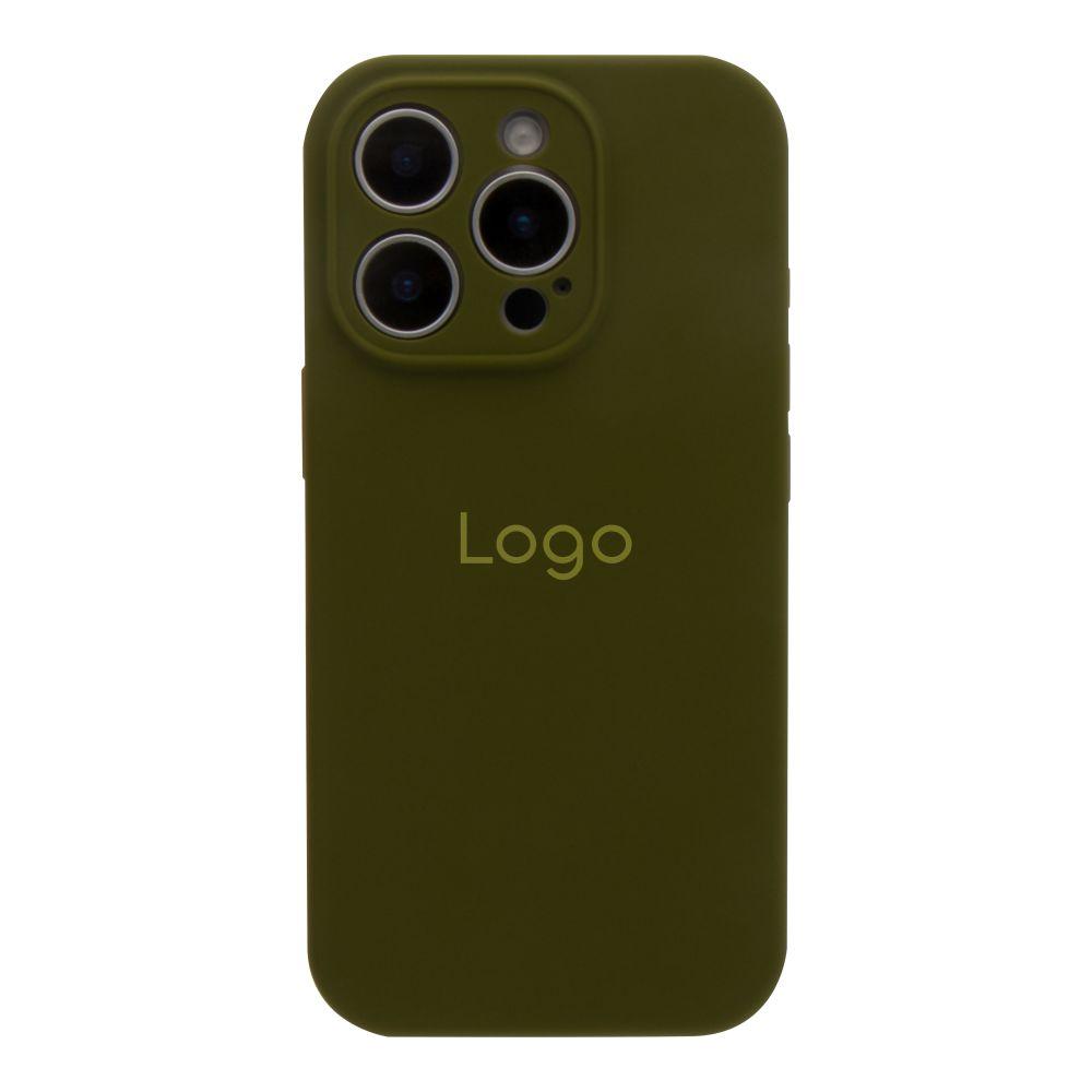 Чохол Silicone Case Full Size with Frame для iPhone 16 Pro Max Колір 45.Army Green