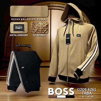 Качественный мужской спортивный костюм Boss (Турция), фото 1