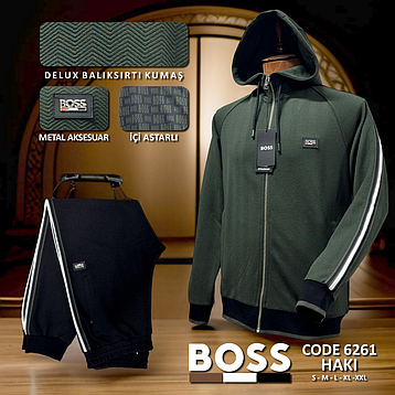 Качественный мужской спортивный костюм Boss (Турция), фото 3
