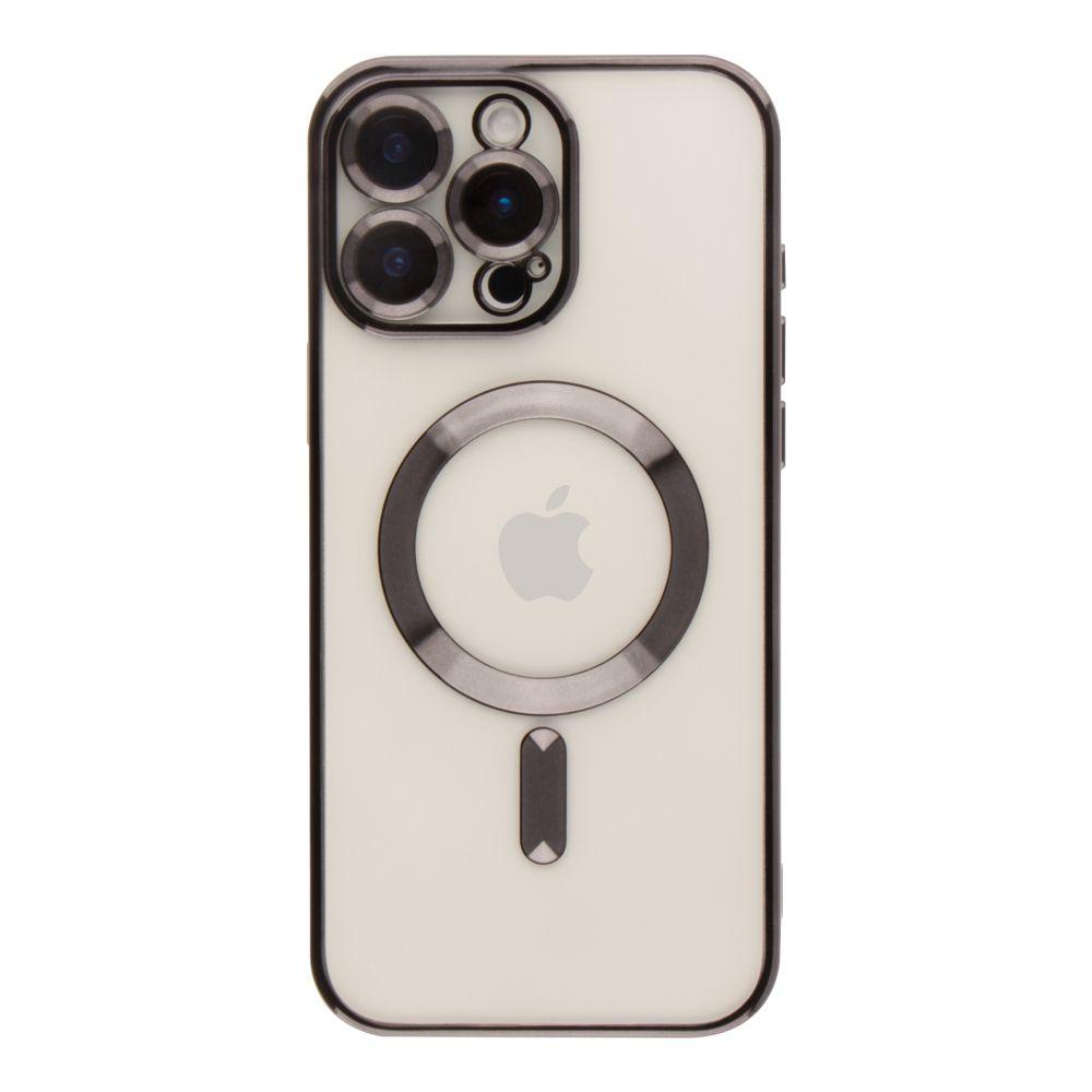 Чохол TPU Metallic Full Camera with Magsafe для iPhone 16 Pro Max Колір Black