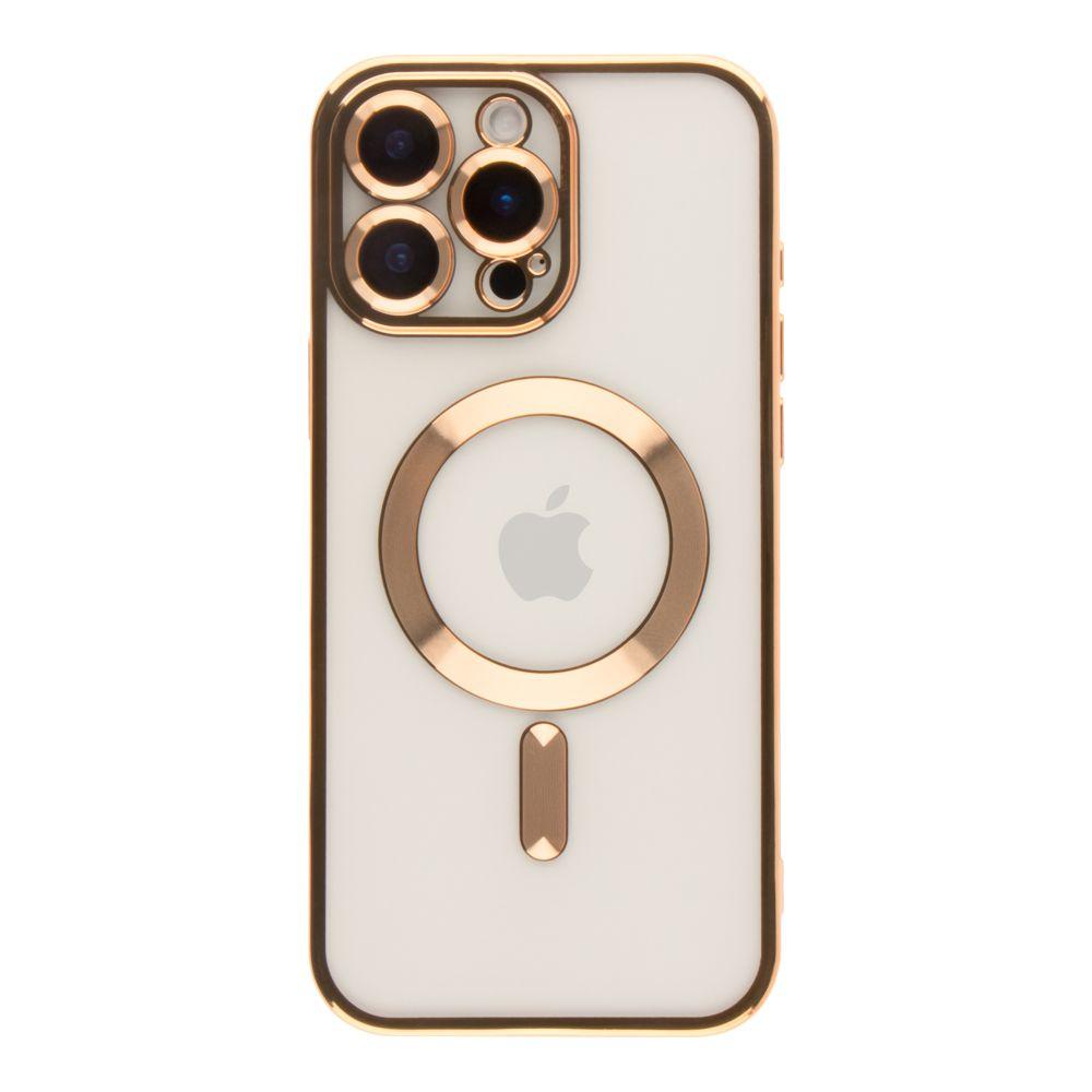 Чохол TPU Metallic Full Camera with Magsafe для iPhone 16 Pro Max Колір Gold