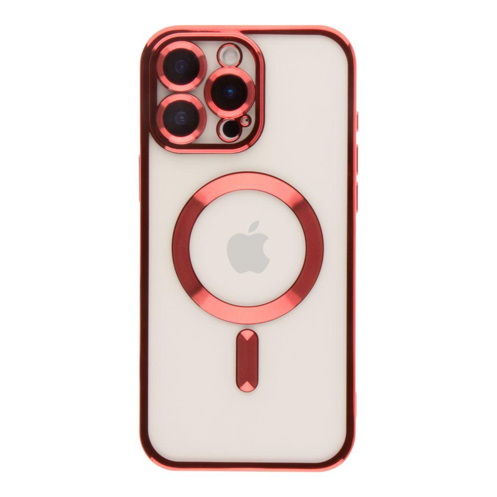 Чохол TPU Metallic Full Camera with Magsafe для iPhone 16 Pro Max Колір Red