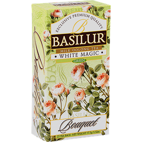 Зелений чай з улуном Basilur Букет Біле чарівництво пакетований 25х1,5г