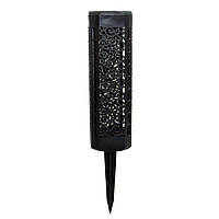 Садовий світильник на сонячній батареї Garden Light 10 Чорний - декоративний ліхтар на ніжці для саду