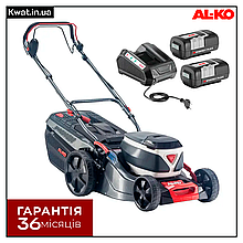 Газонокосарка акумуляторна самохідна Al-Ko 46.2 Li SP-W Comfort Травозбірник 70 л 2 АКБ 36 В 4.0 Ач