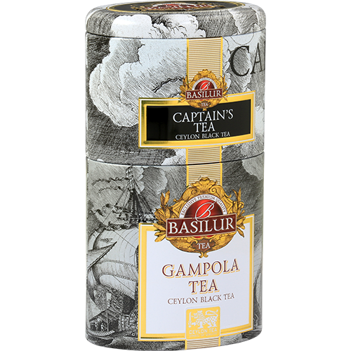 Чорний чай Basilur Гампола та Капітанський 2в1 колекція Квіти та фрукти 100г, фото 1