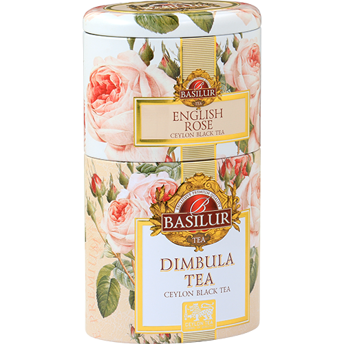 Чорний чай Basilur Дімбула та Троянда 2в1 колекція Квіти та фрукти 100г, фото 1