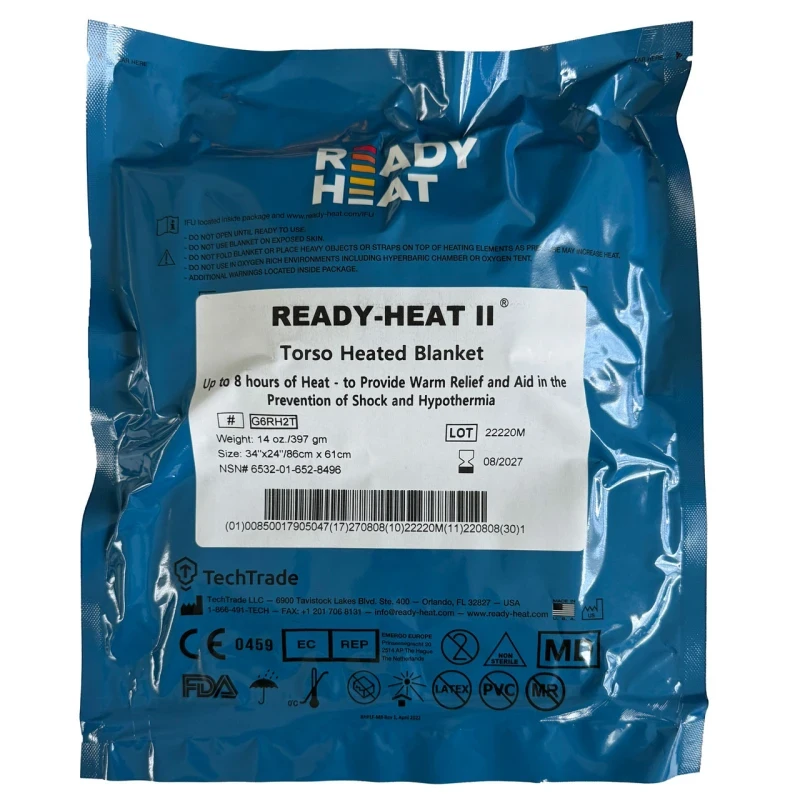 Термоковдра активна TechTrade Ready-Heat II Torso 86 × 64 см