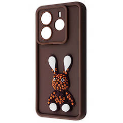 Чехол Pretty Things Case Xiaomi Redmi Note 14 4G (Global) brown/rabbit