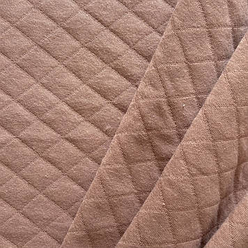 Капітон трикотажний преміум класу однотон кавовий