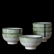 Сервіз Ardesto Siena 30 предметів SWG біло-зелений, фото 3