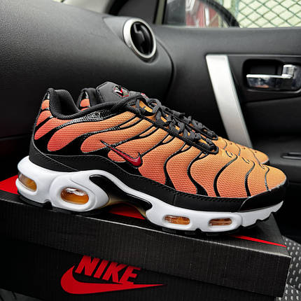Чоловічі кросівки Nike Air Max Plus TN Sunset Orange Black Nike Air Max Plus TN Sunset Orange Найк Плюс ТН помаранчеві демісезон, фото 1