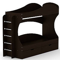 Дизайнерская кровать двухъярусная Бриз венге Компанит