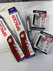 Набір гіпсокартонщика Specialist+: 2 магніти для ГКЛ + 2 SPACER 40 см + насадка Hamer