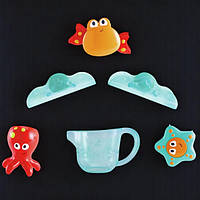 Набор игрушек для ванной Hape Морские обитатели на присосках 6 шт.