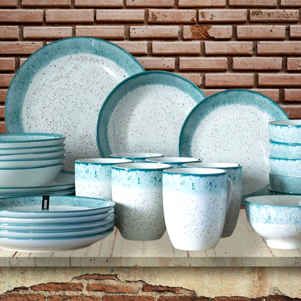 Сервіз Ardesto Siena 16 предметів SWB біло-блакитний, фото 1