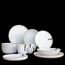 Сервіз Ardesto Apulia Grey 24 предмети Сірий, фото 2