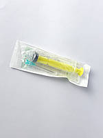 Шприц Luer Lock 5 мл з голкою, 22G (0,7x38 мм) 3-х комп. одноразовий стер.