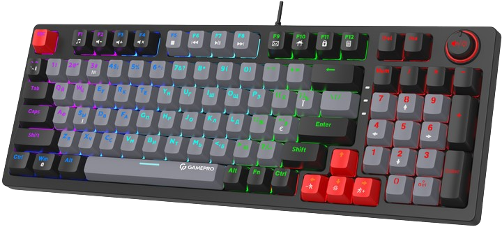 Клавіатура GamePro MK120 Red Switch RGB Black (MK120R)