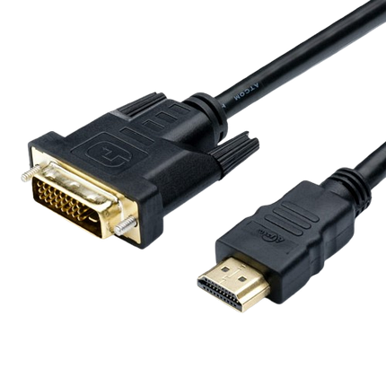 Кабель Atcom HDMI - DVI single link 1.8м Black (AT3808), фото 1