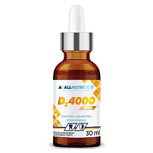 Вітамін Д3 в краплях AllNutrition D3 4000 30 мл (500 порц.)