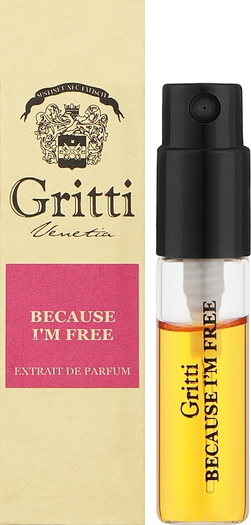 Gritti Because I Am Free Extrait de Parfum Духи унисекс 2 ml Пробник, фото 1