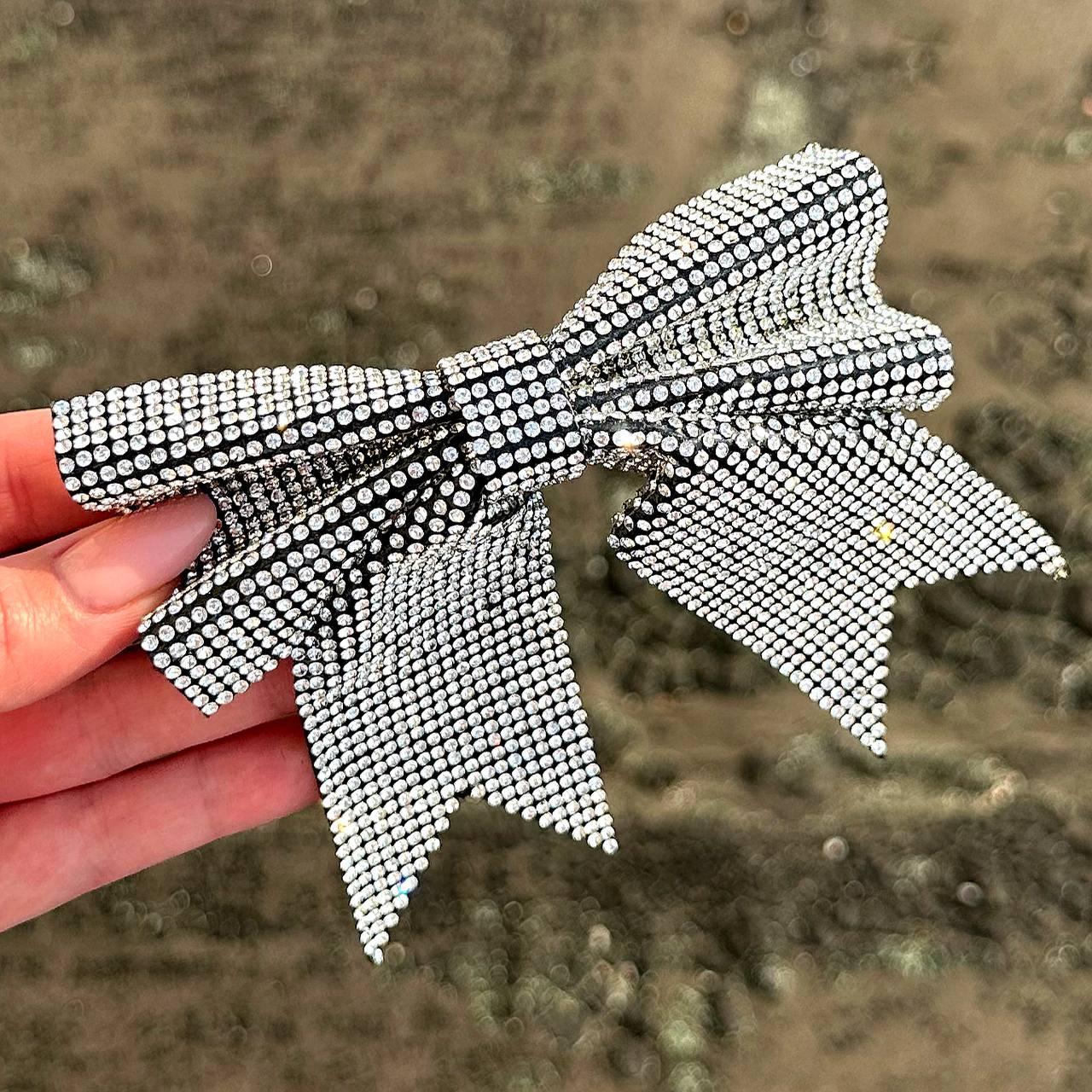 Заколка-автомат для волосся бант Diamond, фото 1