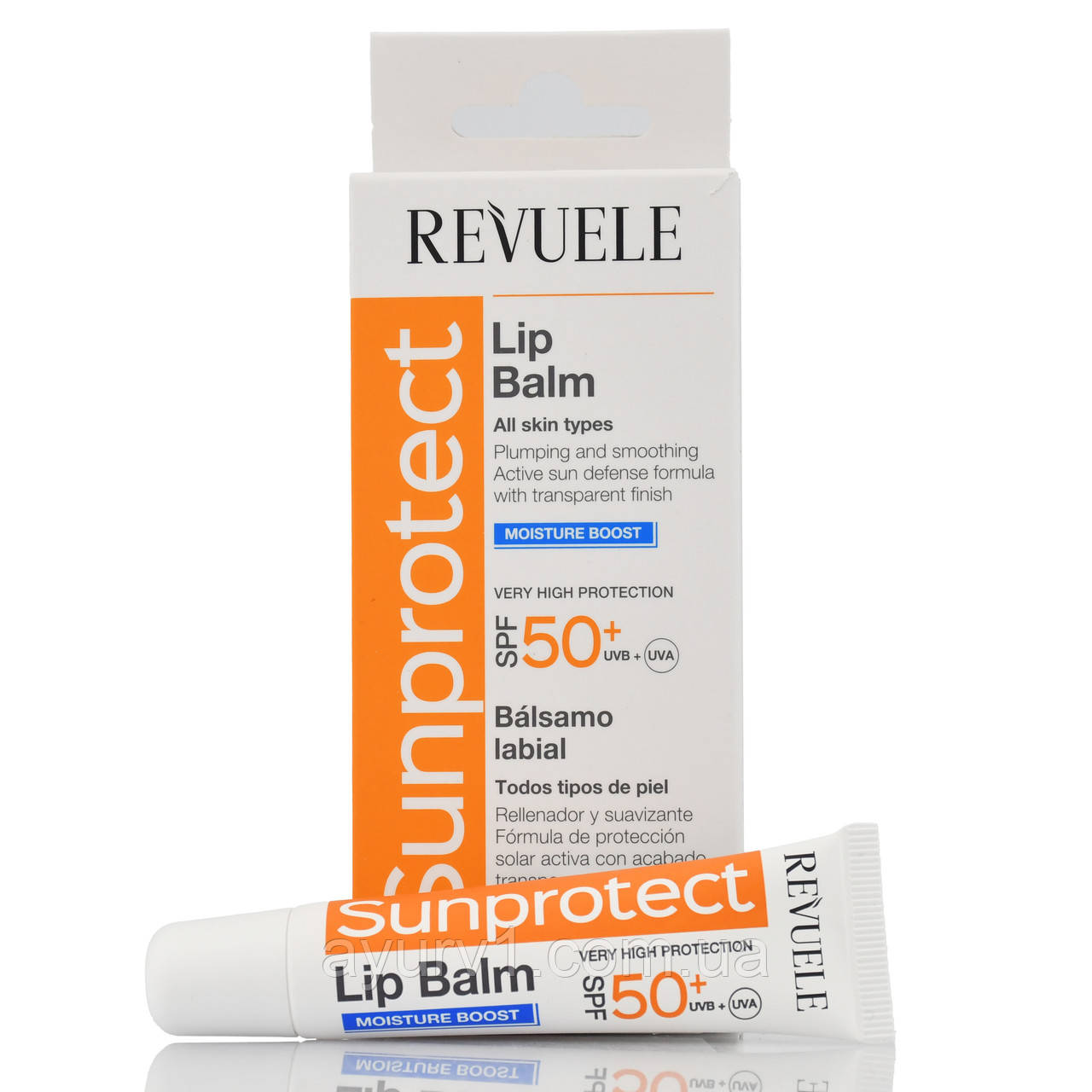 Сонцезахисний бальзам для губ, Sunprotect, Lip Balm, SPF50+, Revuele, 15ml