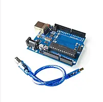Arduino UNO R3 MEGA328P, USB-B + кабель