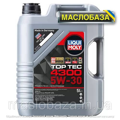 Liqui Moly Синтетичне моторне масло - Top Tec 4300 SAE 5W-30 5 л.