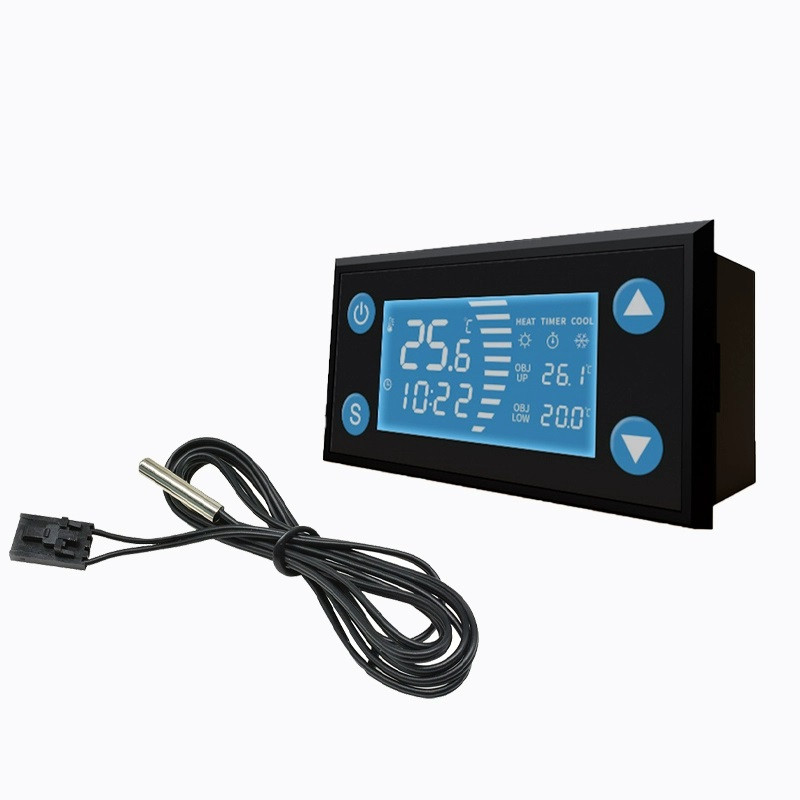 Терморегулятор W1213 з таймером (-40 °C...+120 °C), цифровий, з виносним датчиком температури термостат, фото 1